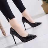 goosudu   Thin heels pointed toe spring and autumn Pumps new nude color pointed women's shoes are sexy and high heels