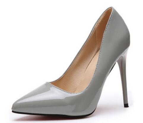 goosudu   Thin heels pointed toe spring and autumn Pumps new nude color pointed women's shoes are sexy and high heels
