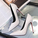 goosudu   Thin heels pointed toe spring and autumn Pumps new nude color pointed women's shoes are sexy and high heels