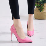 goosudu   Thin heels pointed toe spring and autumn Pumps new nude color pointed women's shoes are sexy and high heels