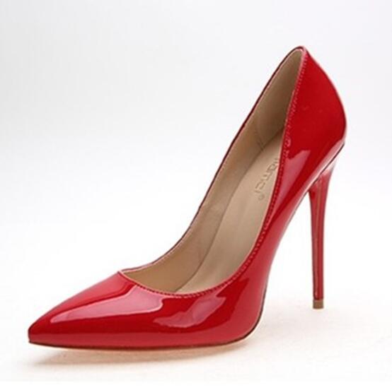 goosudu   Thin heels pointed toe spring and autumn Pumps new nude color pointed women's shoes are sexy and high heels