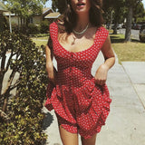 goosudu  vintage ladies dresses beach ruffle yellow casual mini sexy dress vestidos bohemian elegant Summer dress