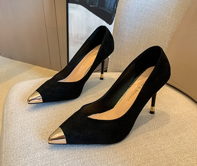 goosudu Womens Shoes High Heels Casual OL Sexy Korean Fashion Pumps Elegant Shoes Party  Tacones Mujer  Womens Heels