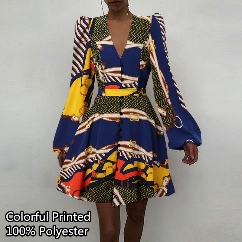 goosudu Women Silk Dress Celmia Satin Mini Robe Summer Elegant Party Wrap Evening Dress Long Lantern Sleeve V Neck Solid Vestidos