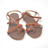 Summer Women Flat Sandals Fashion Buckle Strap Open Toe Beach Casual Women's Shoes Flats Pus Size Ladies Sandals