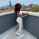 goosudu  Y2K Pants Streetwear Women Legging Fashion Solid Ruched Stacked High Waist Sweatpants Casual Trousers Pencil Pants Jogging