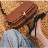 goosudu Star style Patent Leather Women Pumps Fashion Metal square toe High Heels Office Lady Shoes Spring Summer Slingback Female shoes