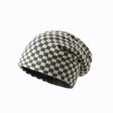 Women Men knitted Hat Hiphop Checkerboard Autumn Winter Korean Fashion Wool Cap Lovers Hat Warm Beanies Lattice Caps For Couple