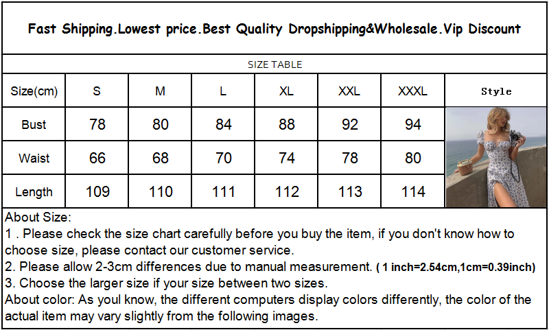 Summer Dress Women Short Puff Sleeve Flroal Printed Ruched Party High Split Long Maxi Dresses Drawstring Sexy Vestidos Sundress