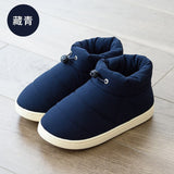 Winter Sonw Boots Women Shoes Warm Cotton Fabric Woman Boots Comfort Down Warm Shoes Thick Bottom Soft Flat Female Footwear