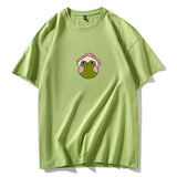 Skateboard Frog Dinosaur Cute Graphic Tee Women Tshirt Green Aesthetic Oversized T Shirt Harajuku Casual Summer Tops