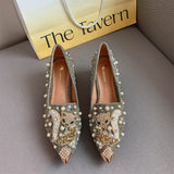 goosudu Pumps Women Shoes High Heels Loafers Slip on Luxury Mules Elegant Designer Shoes Slip on Pointed Toe Fashion Ladies Oxford Style