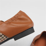 goosudu Mary Jane Shoes New Spring Brand Women Pumps Low-heel Female Ladies Shoes Square Toe Buckle Mixed Color Retro Women Shoes