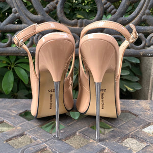16cm Extreme High Heels Sandals Sexy Pumps Metal Heel Peep Toe Slip On Fetish Cosplay Drag Queen Cross Dresser Unisex Shoes 29cm