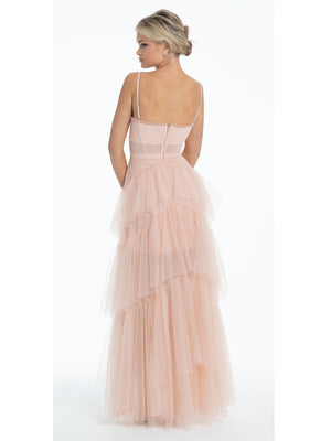 Summer Women'S Dresses One-line Neck Suspender Sleeveless Solid Color Dress Sexy Open Back Mesh White Cake Long Dress