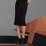 goosudu Women High Heel Platform Hoof Heels Loafers Women Pumps New Square Toe Fashion Shoes Plus Size Shoes Sexy Dress Shoes