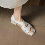 Summer Women Shoes Genuine Leather Flat with Women Sandals Shoes for Women