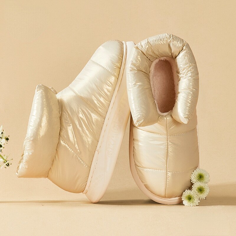 Plush Cotton Boots Women Female Winter Shoes Outdoor Non-slip Light Down Leisure Women's Snow Boot Platform Keep Warm Footwear