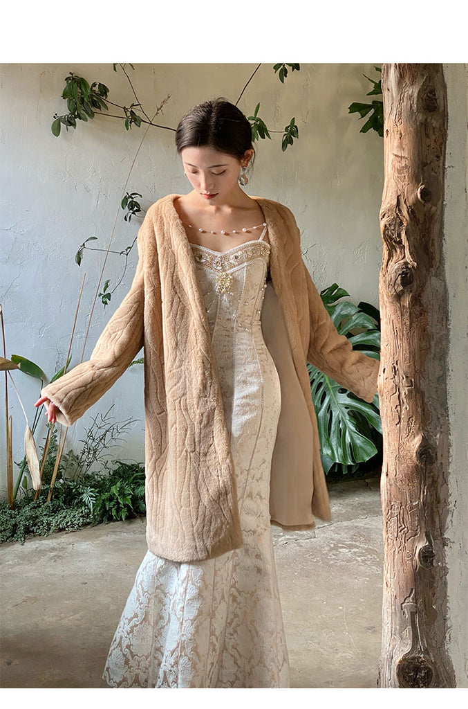 goosudu  Runway Woman Dress Backless Embroidery Vintage Sleeveless Sexy Beach Boho Lace Party Sundress Women Summer Maxi Vestido
