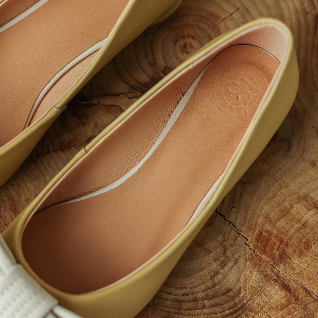 Women Sheepskin Loafers Shoes Genuine Leather Low Heel Spring Female Pumps Sheepskin Insole Pigskin Lining Handmade Big Size 42