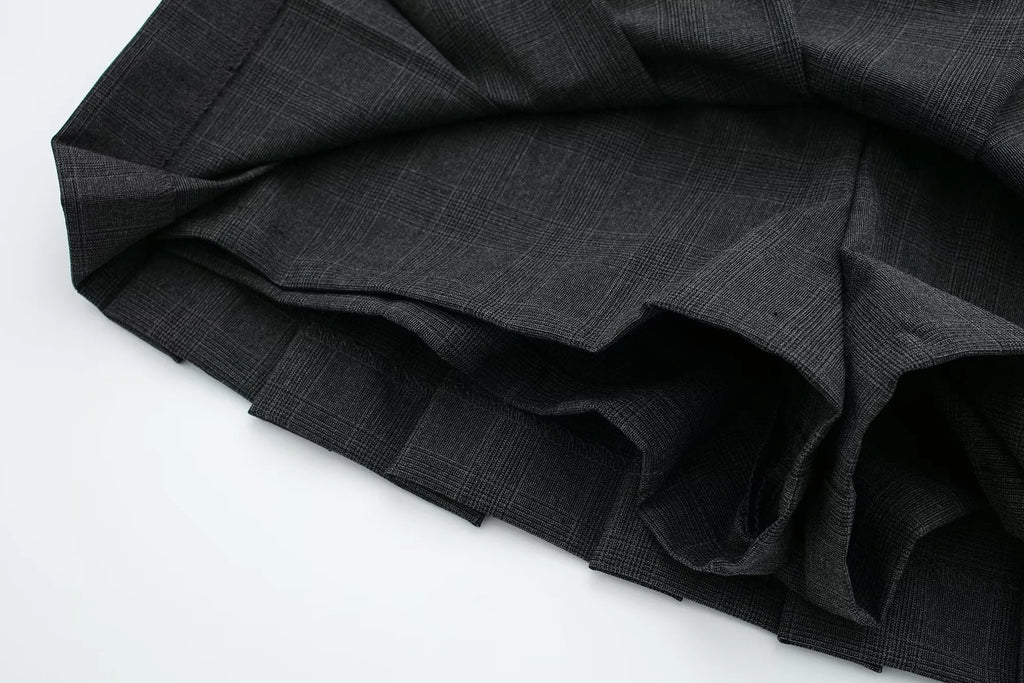 Female Fashion Textured Wild Folds Skirt Sweetwear Skirt Women High Waist Trend With Belt Tight Mini Skirt Y2k