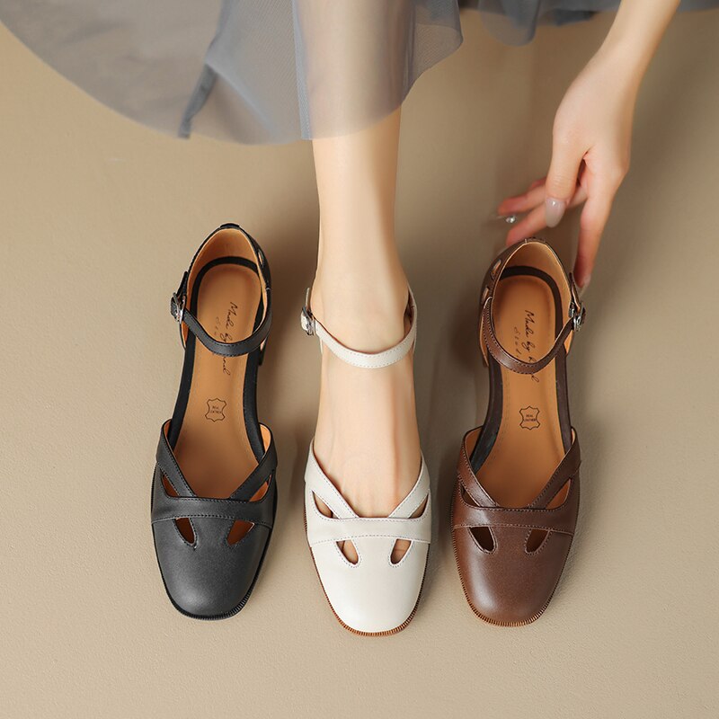 Summer Retro Women Sandals Women Shoes Ladies Casual Shoes Low Heel Chunky Sandals Gladiator Fashion Chaussures Romaines