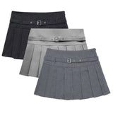 Female Fashion Textured Wild Folds Skirt Sweetwear Skirt Women High Waist Trend With Belt Tight Mini Skirt Y2k