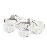 goosudu Womens Lolita Flowers Bowknot Gothic Punk Shoes Creepers Pumps Japanese Harajuku Platform Girls Round Toe New