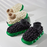 Women's Ankle Boots Winter Cotton Shoes for Female Durable Non-slip Soft Bottom Outside Large Size Chunky Woman Snow Boots