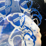 Hip Hop Sky Blue Creative Bear Drawstring Graphic T Shirts Kawaii Clothes Korean Fashion Oversized Short Sleeve Tops Summer