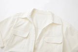 goosudu  Women's Crop Top Collared Short Sleeve Shirt Women Summer Knotted Linen Blouse Woman Streetwear Casual Blouses