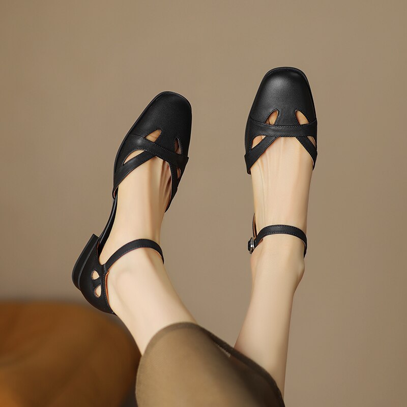 Summer Retro Women Sandals Women Shoes Ladies Casual Shoes Low Heel Chunky Sandals Gladiator Fashion Chaussures Romaines