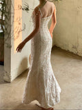 goosudu  Runway Woman Dress Backless Embroidery Vintage Sleeveless Sexy Beach Boho Lace Party Sundress Women Summer Maxi Vestido