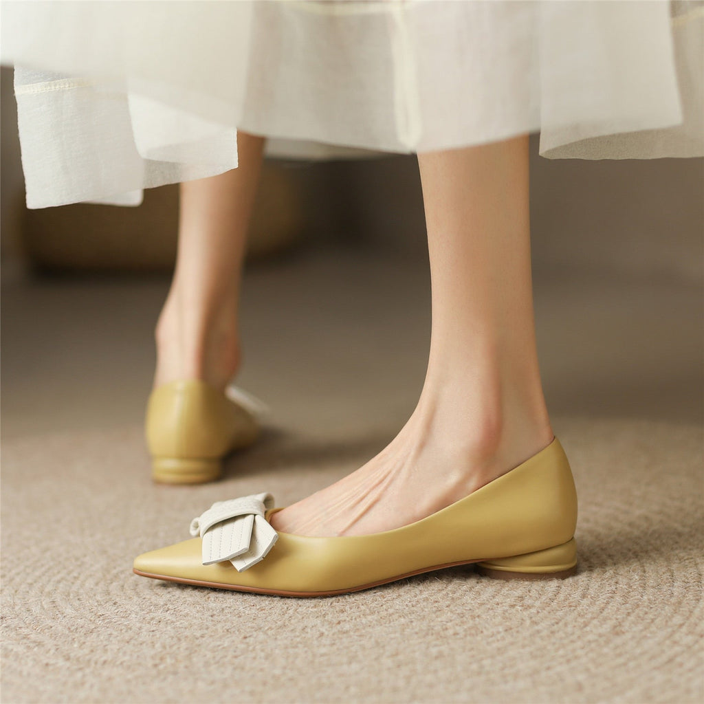 Women Sheepskin Loafers Shoes Genuine Leather Low Heel Spring Female Pumps Sheepskin Insole Pigskin Lining Handmade Big Size 42