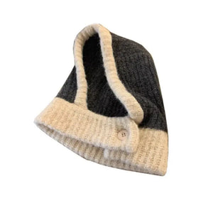 Kpop Color Women Girl Y2K Knit Scarf Hat Outdoor Winter Ski Full Face Mask Caps Fashion Warm Crochet Hood Bonnets