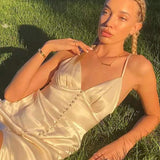 Sexy V-Neck Backless Split Maxi Dress Sleeveless Solid Tunics Bodycon Vestido Pack Buttock Summer Evening Dresses Women