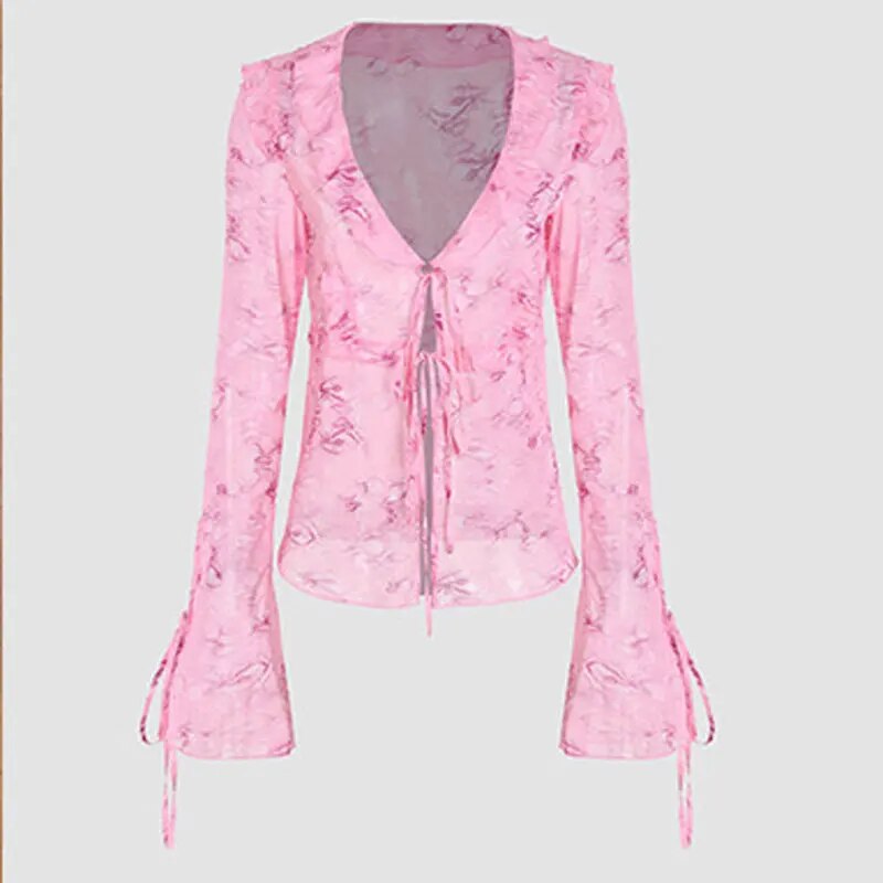 Summer Chiffon Fashion Maxi Skirt cover-up Women Elegant High Waist printed Holiday See-Through Printed Female Long Skirt