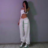 Jogging Sweatpants Women  Spring Korean Fashion White Joggers Sports Pants Harajuku Casual Loose Oversize Trousers