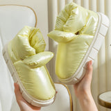 Winter Boots for Women Trendy Candy Color Pink Female Ankle Boot Keep Warm Down Light Platform Furry Footwear Cotton Shoes