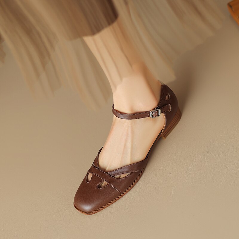 Summer Retro Women Sandals Women Shoes Ladies Casual Shoes Low Heel Chunky Sandals Gladiator Fashion Chaussures Romaines