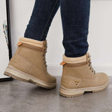 Goosudu Classic Non Slip Waterproof Hiking Combat Ankle Boots