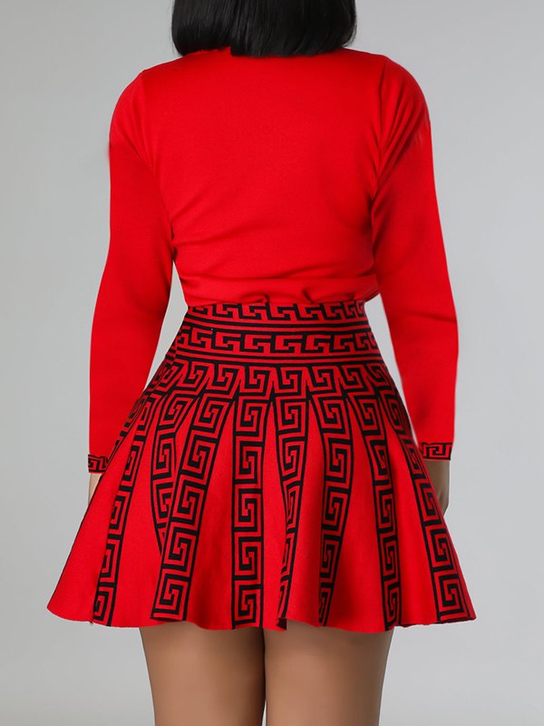 Goosudu Printed Pleated Dress