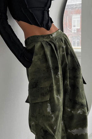 Goosudu Camouflage Casual Multi Pocket Pants