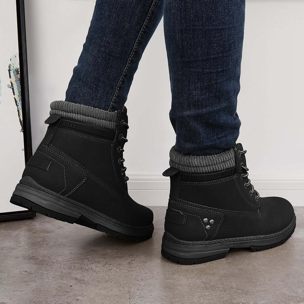 Goosudu Classic Non Slip Waterproof Hiking Combat Ankle Boots