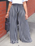 Goosudu Stripe Wide-Leg Pants