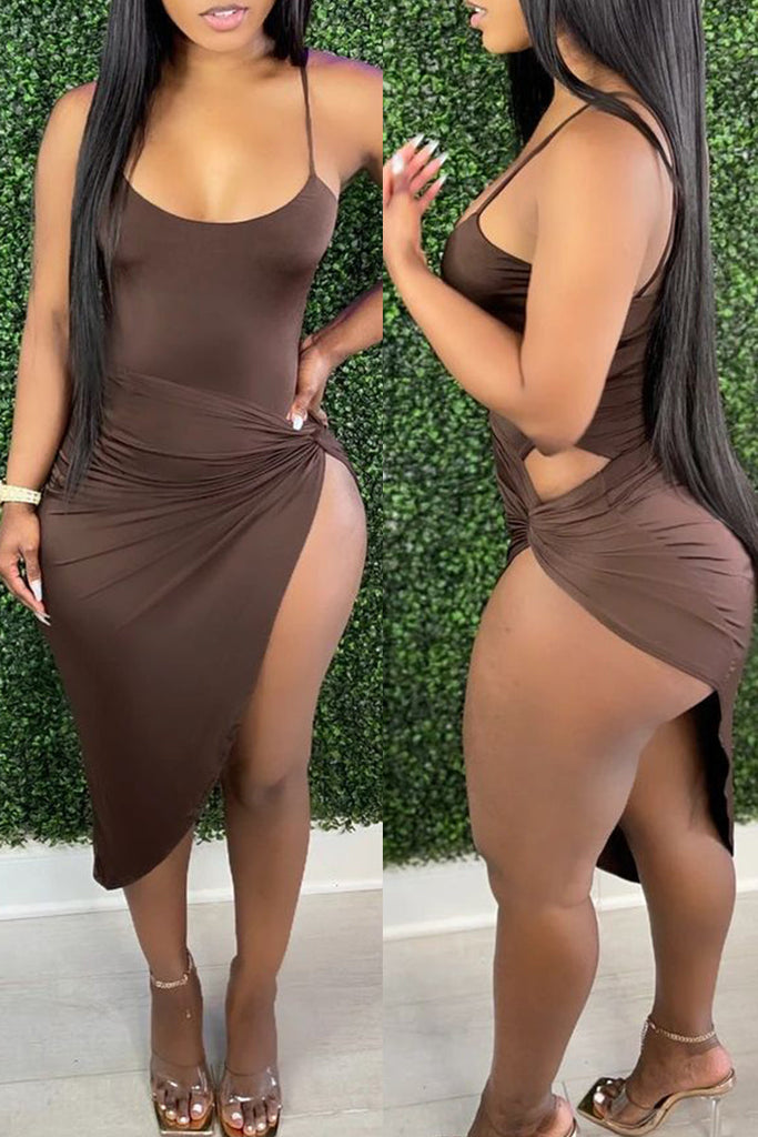 Goosudu Fashion Sexy Solid Backless Swimwears