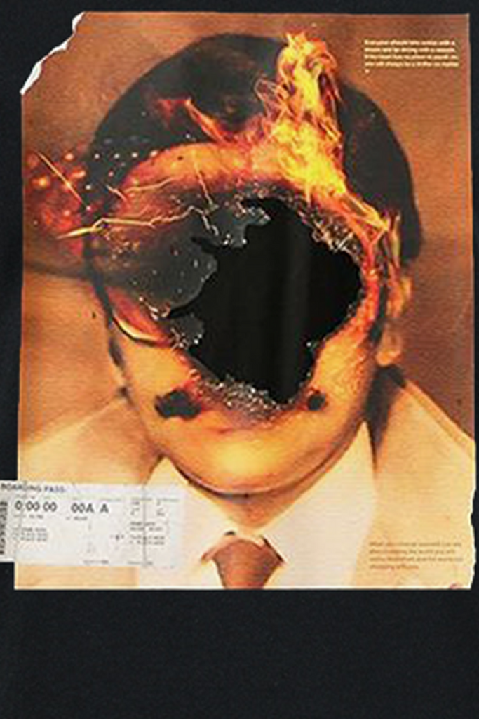 Goosudu Street Print Patchwork O Neck T-Shirts