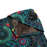 Goosudu Women's West Ethnic Floral Coat Fleece Warm Hoode Jacket Coat