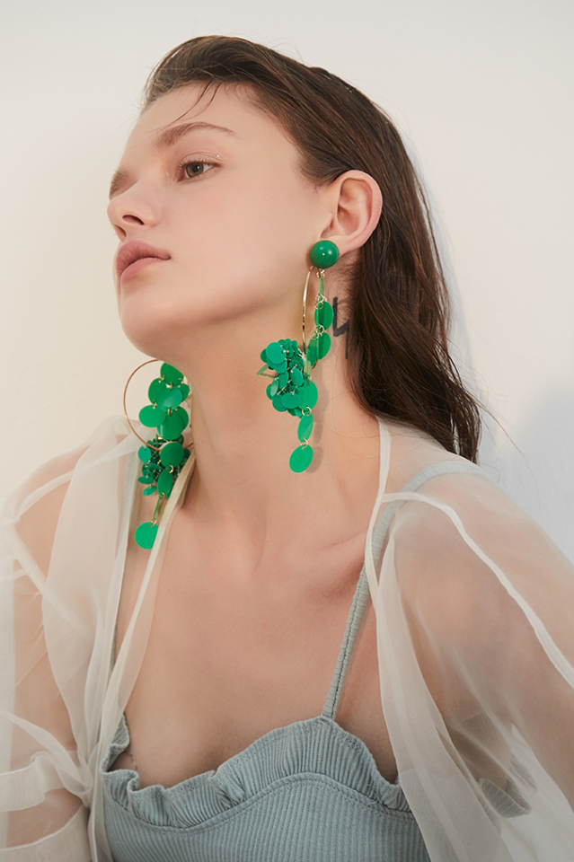 Goosudu Sequin Tassel Earrings