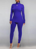 Goosudu Solid Turtleneck Top & Pants Set (7 colors)